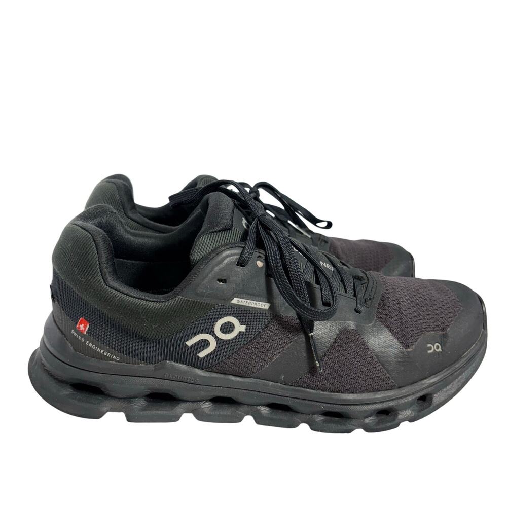 ON Cloud Runner Waterproof Black Trail Running Shoes Womens US 7 EU 38